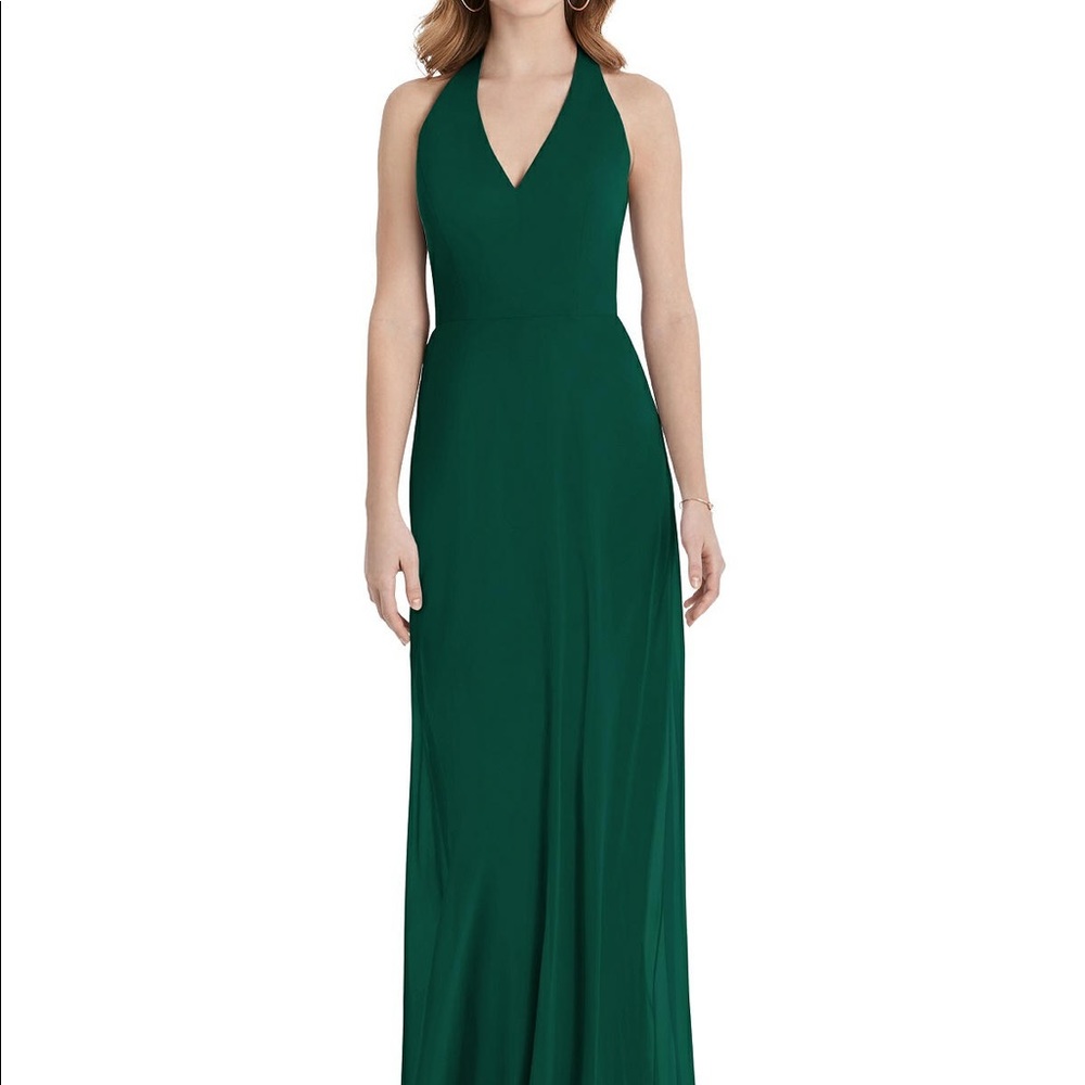Brideside After Six Style Bridesmaid Formal Hunter Green Dress, Size 0